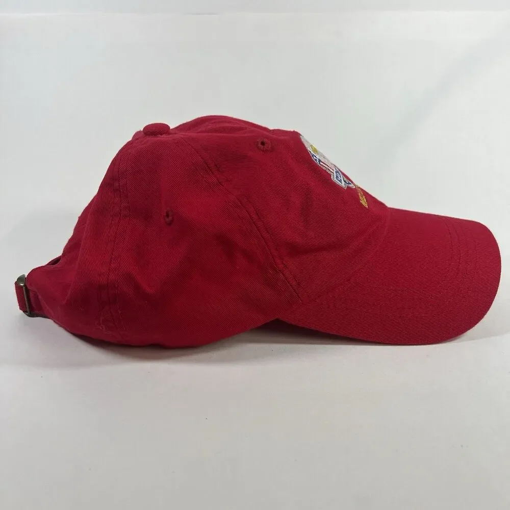2012 Ryder Cup Medinah Red Golf Hat Cap Adjustable ML Caps USA Europe